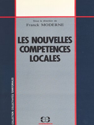 cover image of Les nouvelles compétences locales